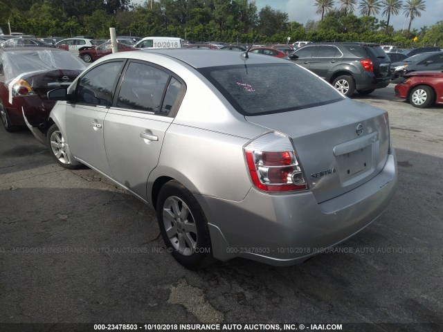 3N1AB61E57L639082 - 2007 NISSAN SENTRA 2.0/2.0S/2.0SL SILVER photo 3