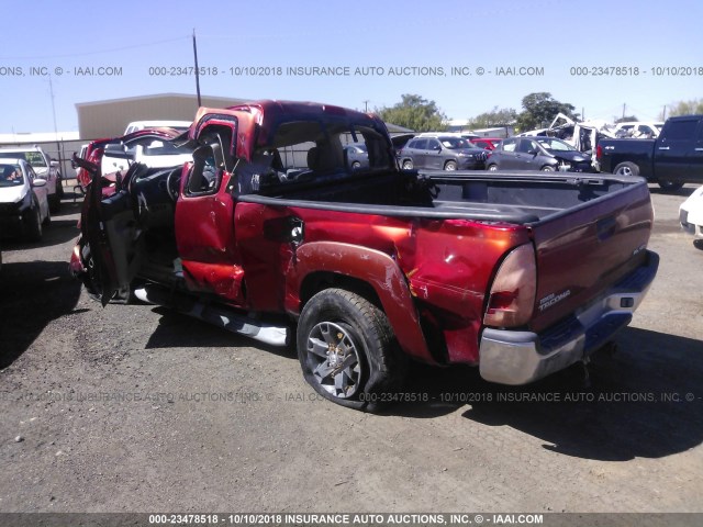 5TEUU42N95Z055205 - 2005 TOYOTA TACOMA ACCESS CAB Марун фото 3