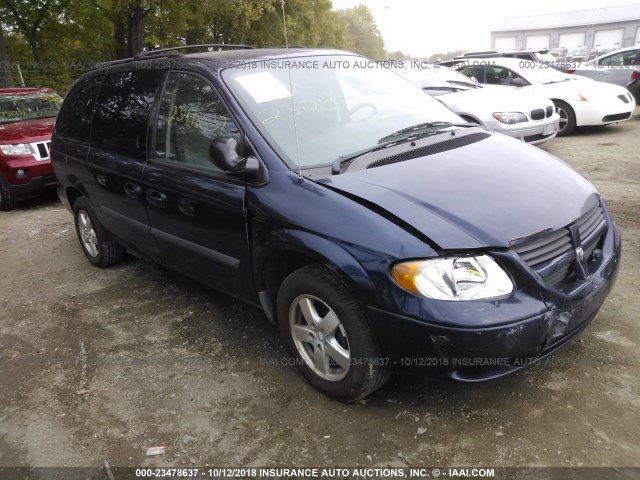 1D4GP24R06B646749 - 2006 DODGE GRAND CARAVAN SE BLUE photo 1