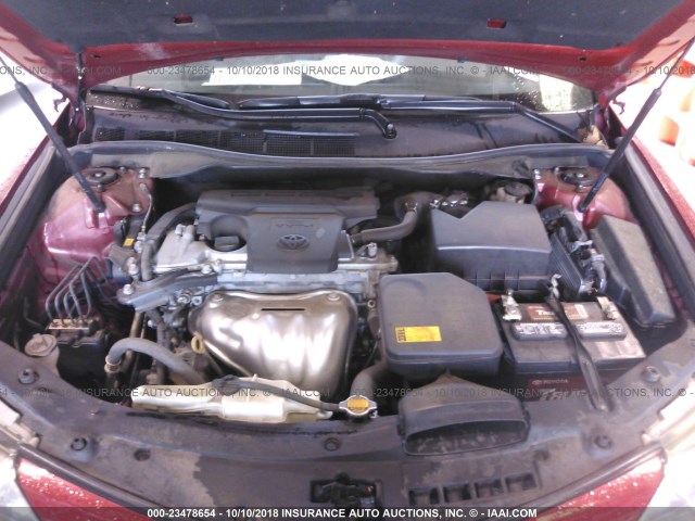 4T1BF1FK6EU788686 - 2014 TOYOTA CAMRY L/SE/LE/XLE წითელი ფოტო 10