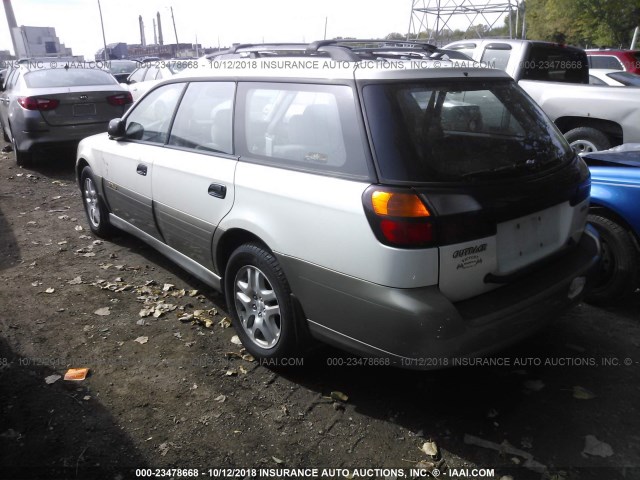 4S3BH675327666494 - 2002 SUBARU LEGACY OUTBACK AWP WHITE photo 3