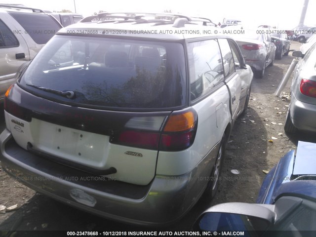 4S3BH675327666494 - 2002 SUBARU LEGACY OUTBACK AWP WHITE photo 4