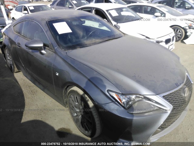 JTHHA5BC5H5007379 - 2017 LEXUS RC 200T GRAY photo 1