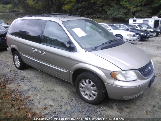 2C4GT54L33R201523 - 2003 CHRYSLER TOWN & COUNTRY LXI GOLD photo 1