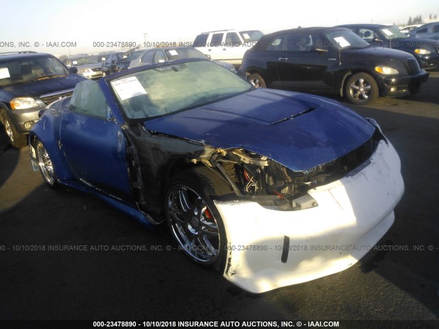 JN1AZ36A64T004296 - 2004 NISSAN 350Z ROADSTER BLUE photo 1