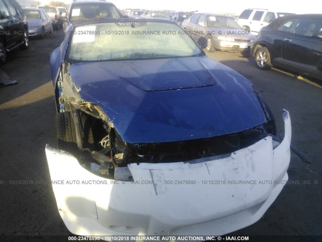 JN1AZ36A64T004296 - 2004 NISSAN 350Z ROADSTER BLUE photo 6