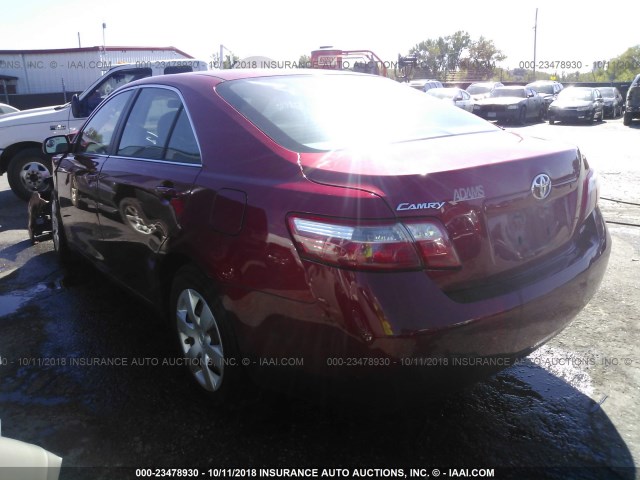 4T1BE46K97U030039 - 2007 TOYOTA CAMRY NEW GENERAT CE/LE/XLE/SE RED photo 3