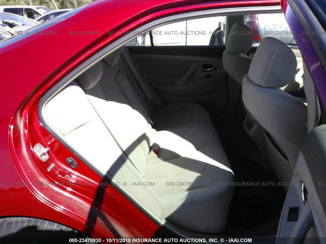 4T1BE46K97U030039 - 2007 TOYOTA CAMRY NEW GENERAT CE/LE/XLE/SE RED photo 8