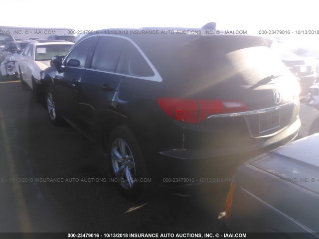 5J8TB4H30EL017157 - 2014 ACURA RDX BLACK photo 3