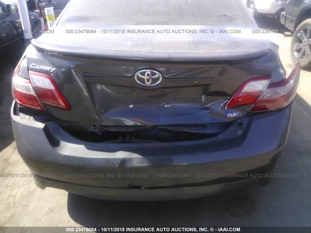 4T1BK46K77U539619 - 2007 TOYOTA CAMRY NEW GENERAT LE/XLE/SE GRAY photo 6