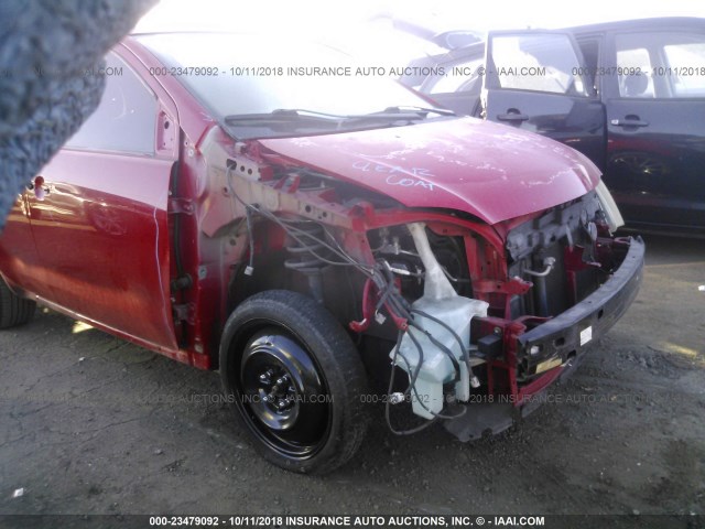 JTKKT624350096757 - 2005 TOYOTA SCION XA წითელი ფოტო 6