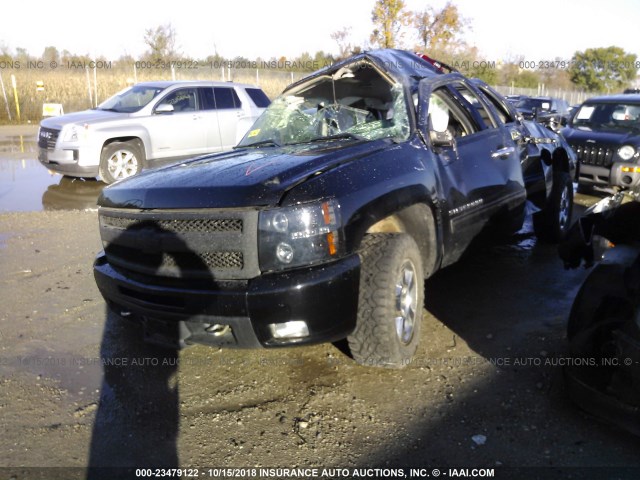 3GCPKTE34BG250398 - 2011 CHEVROLET SILVERADO K1500 LTZ BLACK photo 2