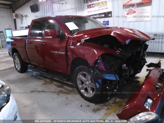 1C6RD7HTXCS154153 - 2012 DODGE RAM 1500 SPORT RED photo 1