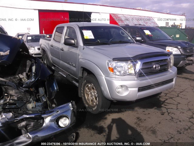 5TEJU62N17Z351269 - 2007 TOYOTA TACOMA DOUBLE CAB PRERUNNER SILVER photo 1