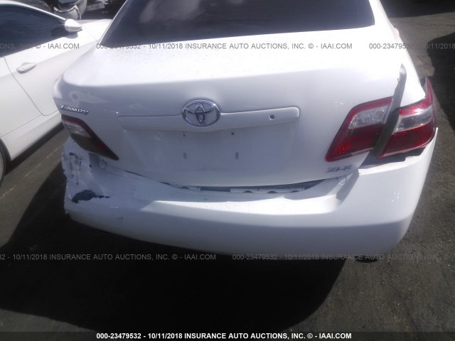 4T1BK46K09U581696 - 2009 TOYOTA CAMRY SE/LE/XLE WHITE photo 6