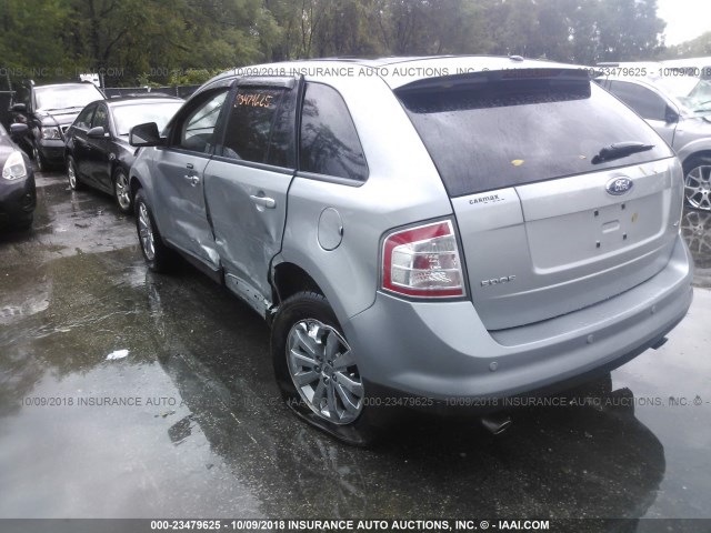 2FMDK39C87BB18781 - 2007 FORD EDGE SEL PLUS SILVER photo 3