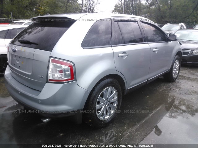 2FMDK39C87BB18781 - 2007 FORD EDGE SEL PLUS SILVER photo 4