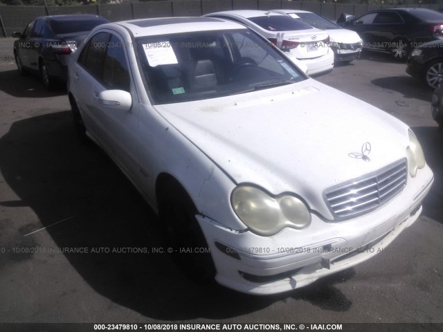 WDBRF52H56F745871 - 2006 MERCEDES-BENZ C GENERATION 2006 230 WHITE photo 1