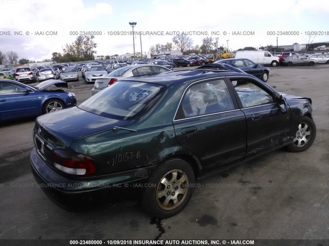 1YVGF22D7W5780903 - 1998 MAZDA 626 ES/LX GREEN photo 4