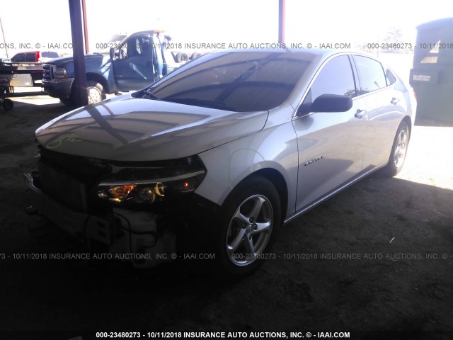 1G1ZB5ST3GF354987 - 2016 CHEVROLET MALIBU LS 银色 照片 2