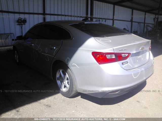 1G1ZB5ST3GF354987 - 2016 CHEVROLET MALIBU LS 银色 照片 3