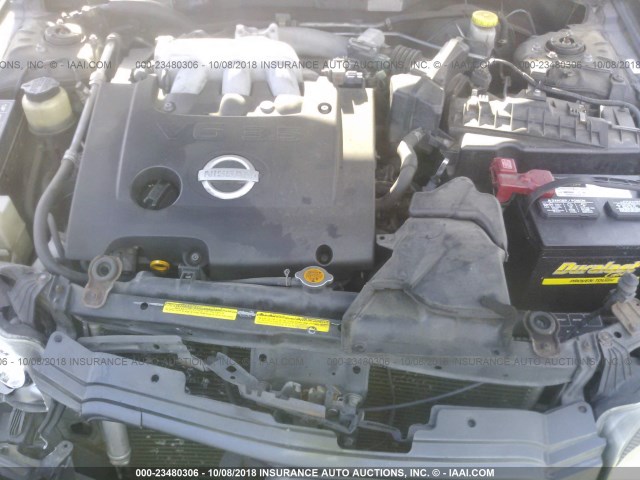 JN1DA31A52T316389 - 2002 NISSAN MAXIMA GLE/SE GRAY photo 10