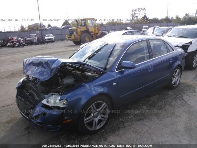 WAUDG68E55A444067 - 2005 AUDI A4 3.2 QUATTRO BLUE photo 2