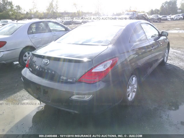 4T1CE30P47U755311 - 2007 TOYOTA CAMRY SOLARA SE/SLE ნაცრისფერი ფოტო 4
