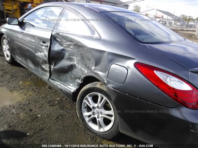 4T1CE30P47U755311 - 2007 TOYOTA CAMRY SOLARA SE/SLE ნაცრისფერი ფოტო 6