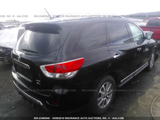 5N1AR2MM0DC615988 - 2013 NISSAN PATHFINDER S/SV/SL/PLATINUM BLACK photo 4