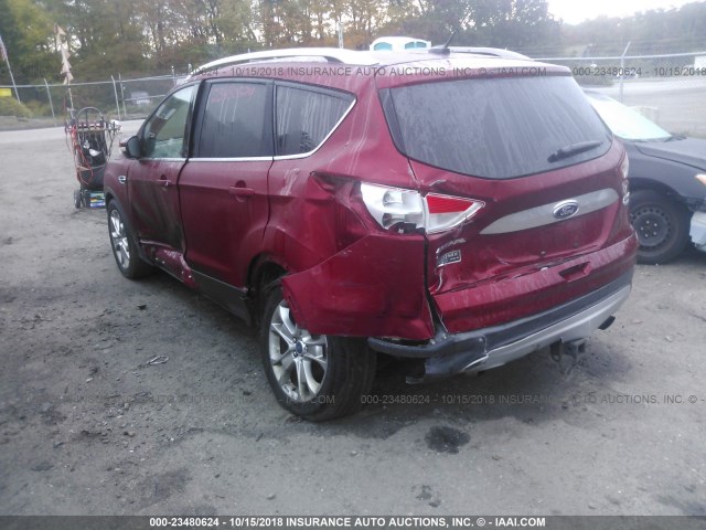 1FMCU9J96GUA01168 - 2016 FORD ESCAPE TITANIUM RED photo 3