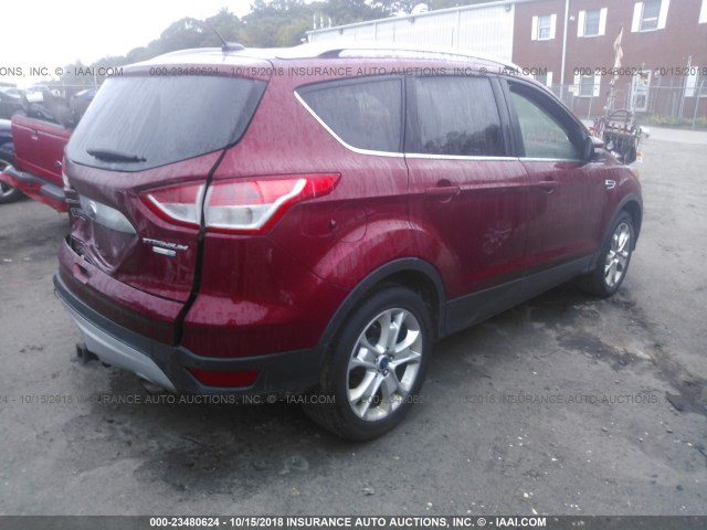 1FMCU9J96GUA01168 - 2016 FORD ESCAPE TITANIUM RED photo 4