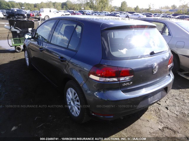 WVWDB7AJ3DW140008 - 2013 VOLKSWAGEN GOLF 蓝色 照片 3