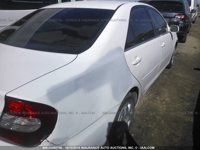 4T1BE32K54U274637 - 2004 TOYOTA CAMRY LE/XLE/SE WHITE photo 6