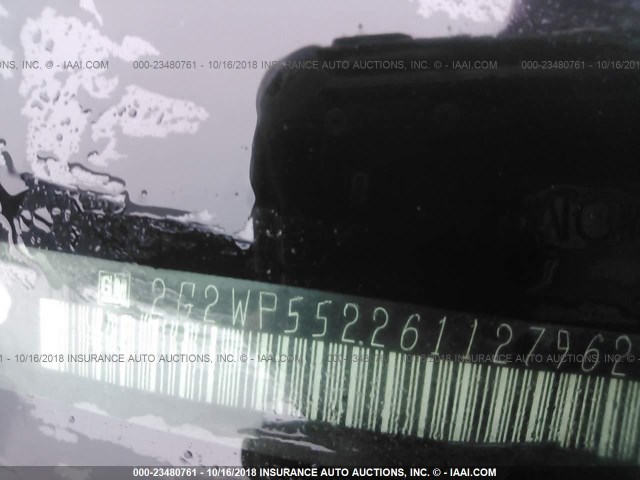 2G2WP552261127962 - 2006 PONTIAC GRAND PRIX BLUE photo 9