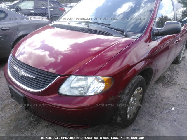 2C4GP44R14R620152 - 2004 CHRYSLER TOWN & COUNTRY LX RED photo 6