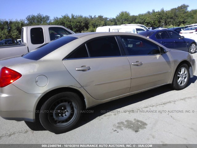 1G2ZF57B384136903 - 2008 PONTIAC G6 VALUE LEADER/BASE GOLD photo 6