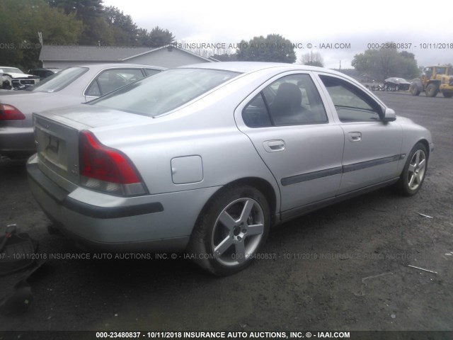 YV1RH52YX42350207 - 2004 VOLVO S60 R SILVER photo 4