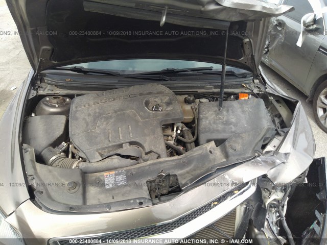 1G1ZC5EUXCF326440 - 2012 CHEVROLET MALIBU 1LT GRAY photo 10