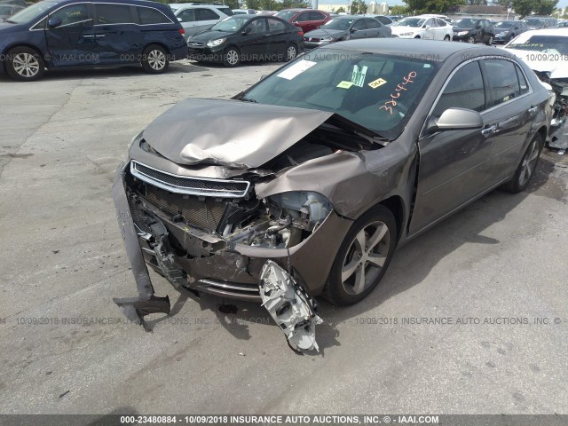 1G1ZC5EUXCF326440 - 2012 CHEVROLET MALIBU 1LT GRAY photo 6