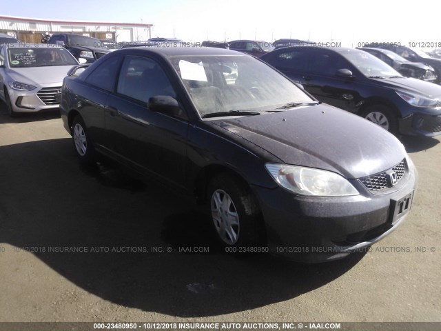 1HGEM22335L048323 - 2005 HONDA CIVIC DX VP BLACK photo 1