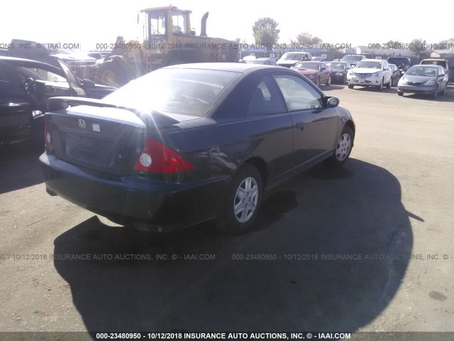 1HGEM22335L048323 - 2005 HONDA CIVIC DX VP BLACK photo 4