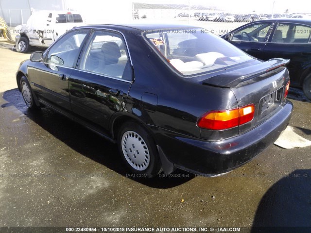 JHMEH9697NS001844 - 1992 HONDA CIVIC EX/EX-V BLACK photo 3