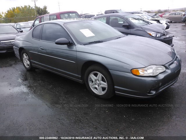 2G1WX12K849278062 - 2004 CHEVROLET MONTE CARLO SS GRAY photo 1