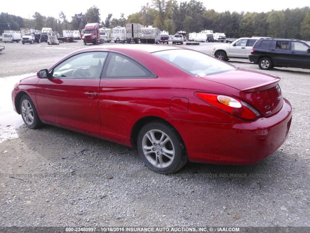 4T1CE38P16U712905 - 2006 TOYOTA CAMRY SOLARA SE/SLE წითელი ფოტო 3