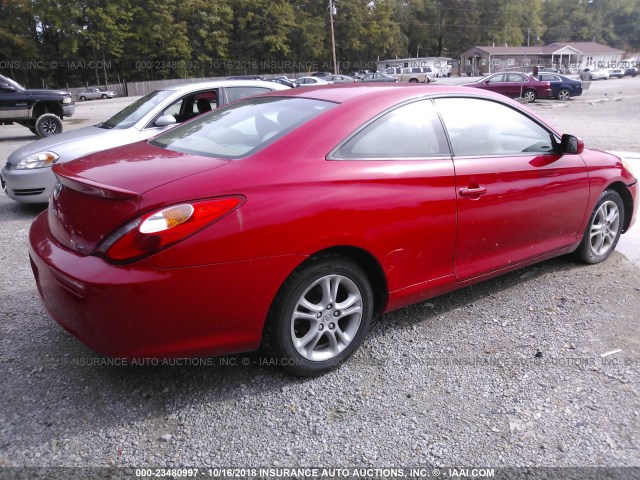 4T1CE38P16U712905 - 2006 TOYOTA CAMRY SOLARA SE/SLE წითელი ფოტო 4