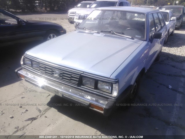 JF1AM43BXEB468199 - 1984 SUBARU GL BLUE photo 2