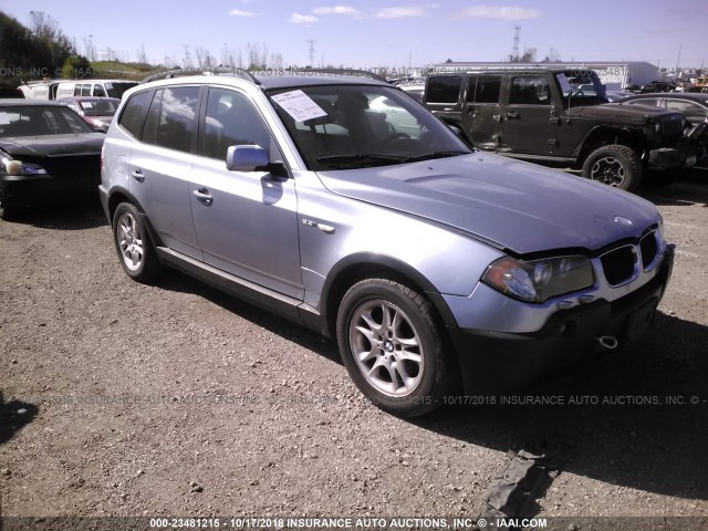 WBXPA73454WB26740 - 2004 BMW X3 2.5I SILVER photo 1