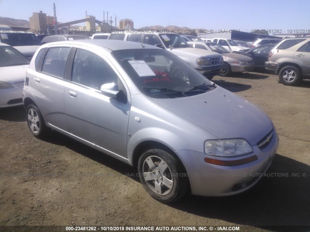 KL1TD66687B706641 - 2007 CHEVROLET AVEO LS SILVER photo 1