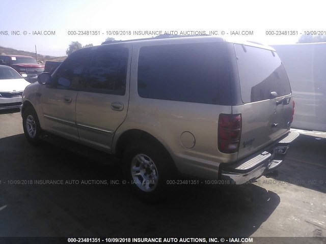 1FMRU1564YLB76182 - 2000 FORD EXPEDITION XLT GOLD photo 3